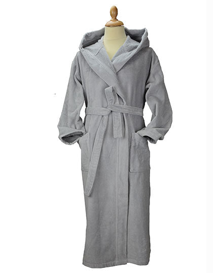 DeLuxe Velour Hommikumantel kapuutsiga