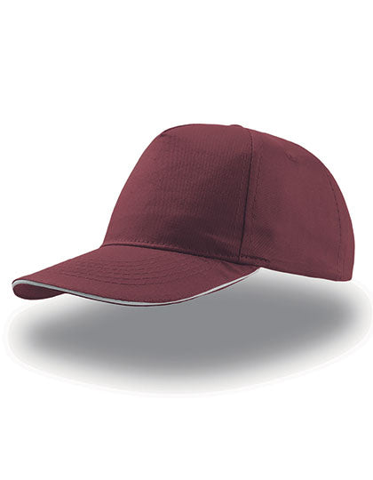 Burgundy/White / One Size