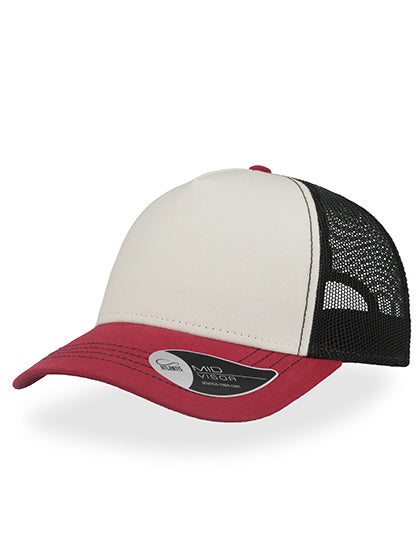 White/Burgundy/Black / One Size