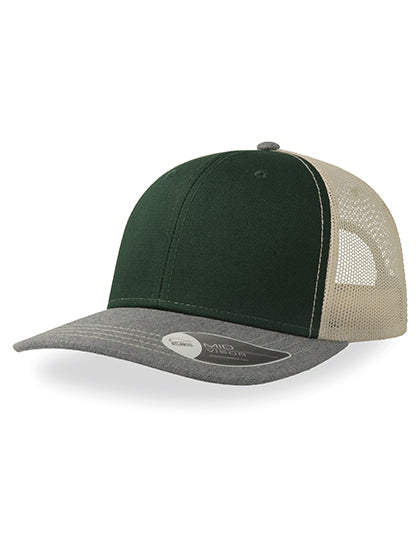 Bottle Green/Grey Melange/Beige / One Size