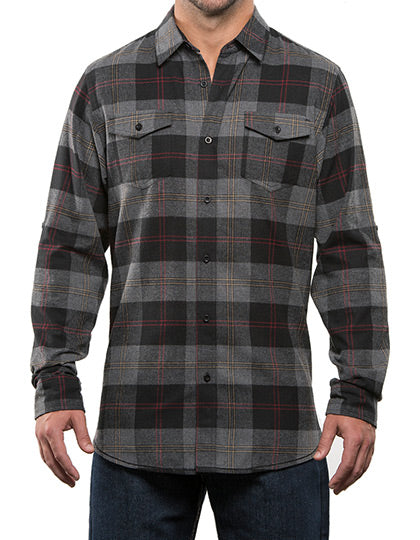 Woven Plaid Flanell Pluus