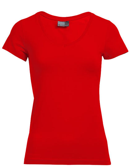 Naiste Slim Fit V-Neck-T