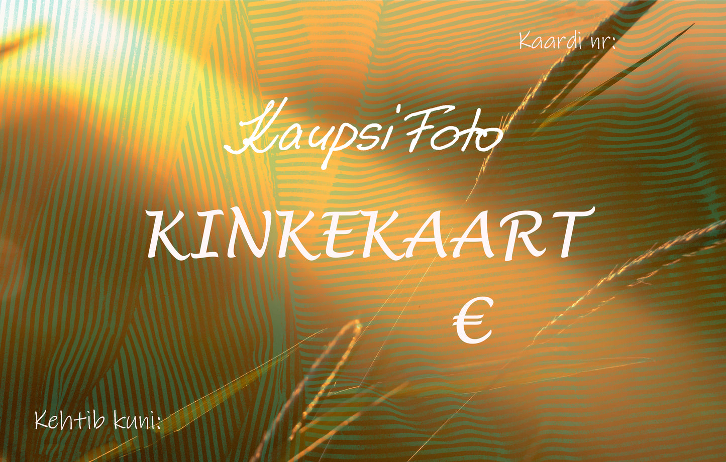 KaupsiFoto e-poe kinkekaart