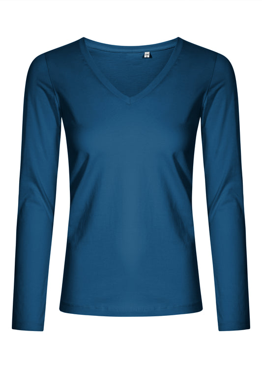 Naiste V-kaelusega pikkade varrukatega