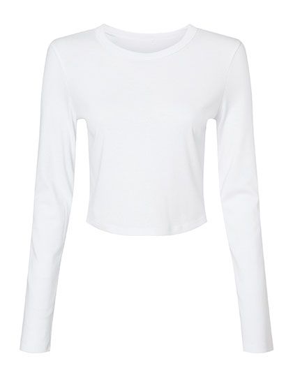 Naiste Micro Rib Long Sleeve Baby Tee