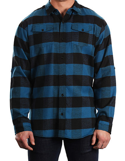 Woven Plaid Flanell Pluus