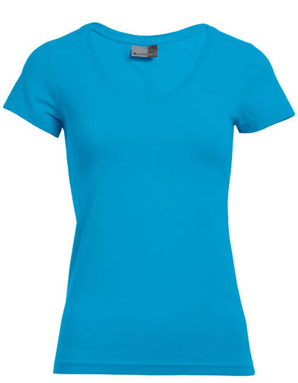 Naiste Slim Fit V-Neck-T